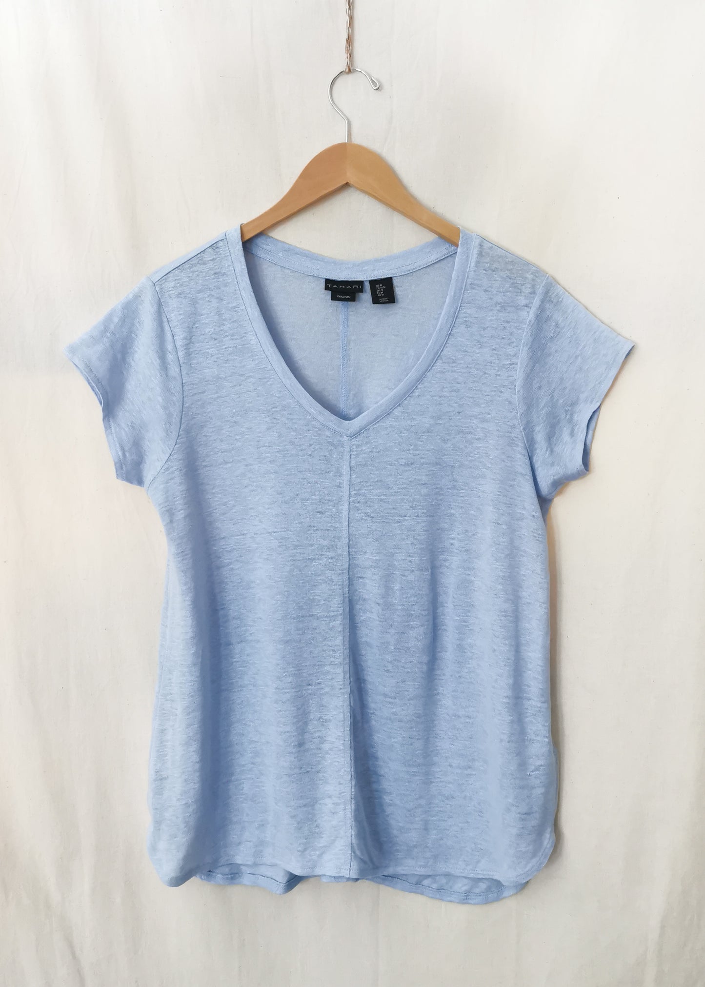 Tahari Linen Top (M)