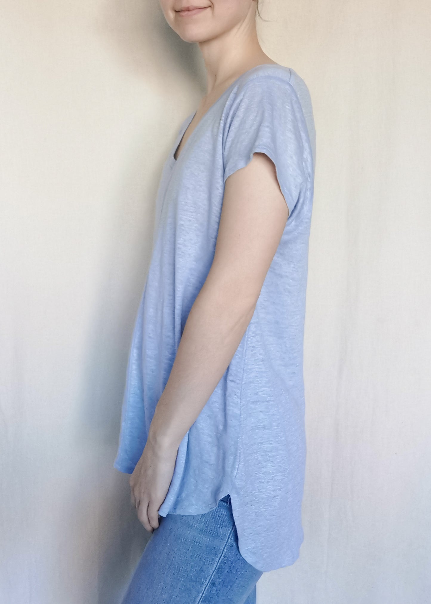 Tahari Linen Top (M)