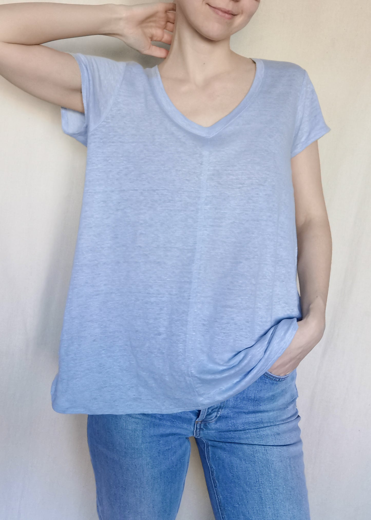 Tahari Linen Top (M)