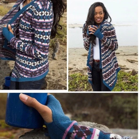 Betabrand Merino Wool & Cotton Cardigan (S/M)