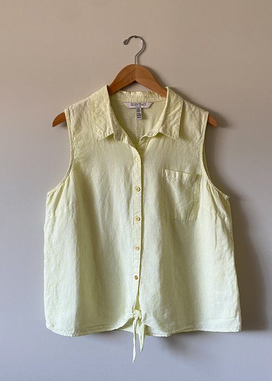 Ellen Tracy Linen & Cotton Top (XL)