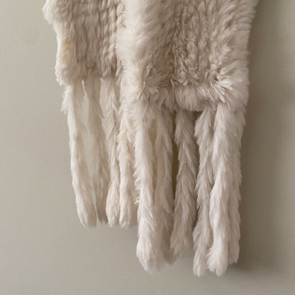 Anne Klein Rabbit Fur Scarf