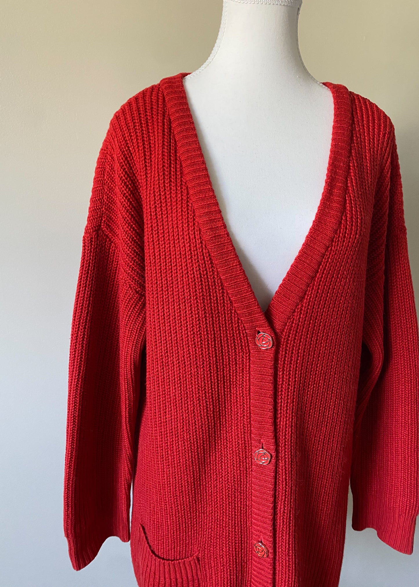 Ami Amalia Baby Camel Hair Cardigan (S)