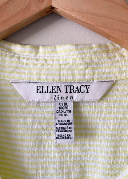 Ellen Tracy Linen & Cotton Top (XL)