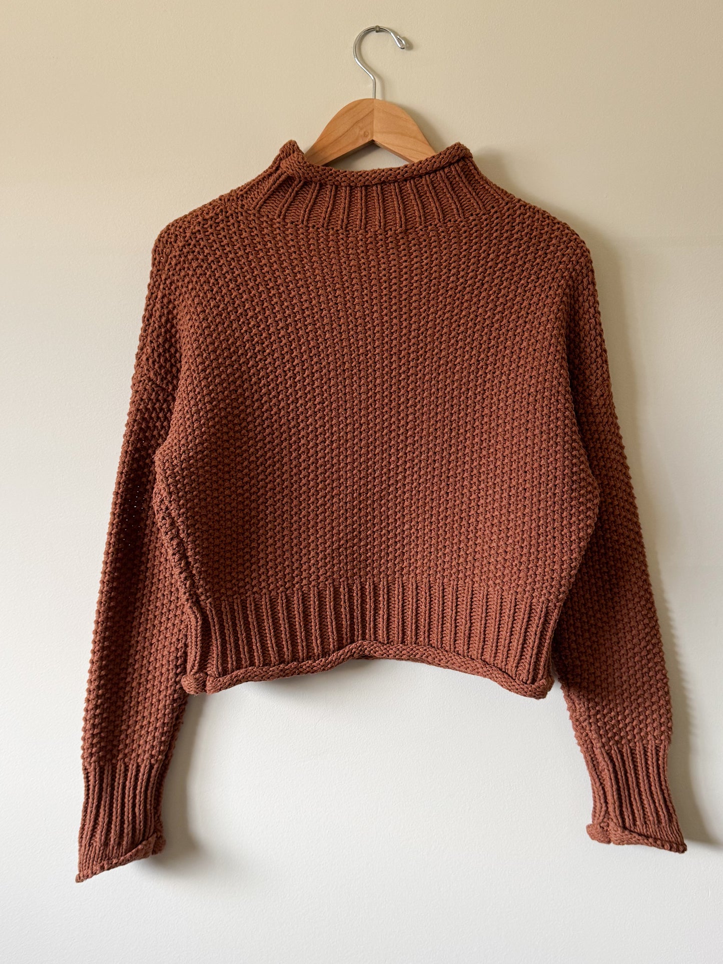 She + Sky Cotton Sweater (M)