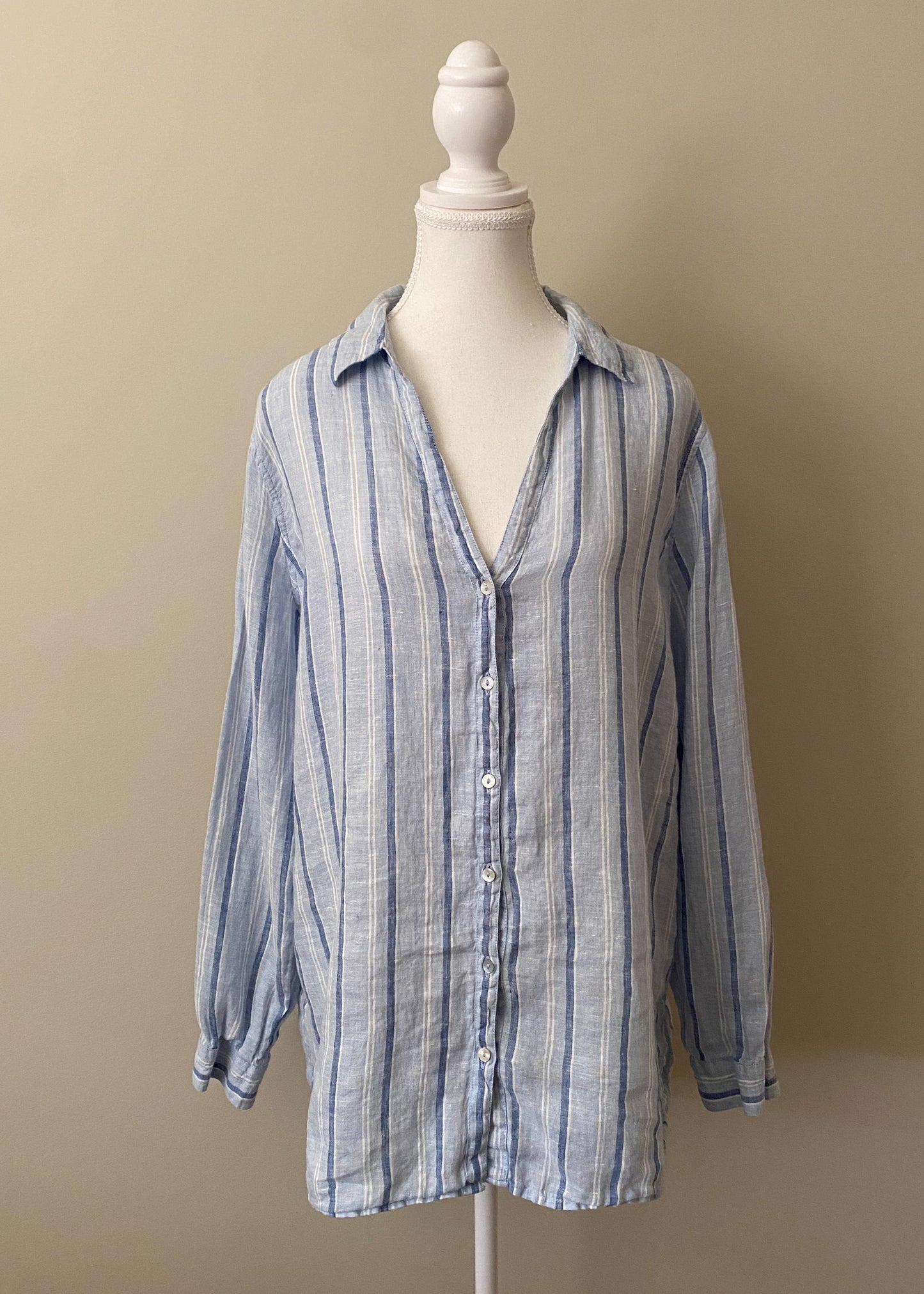Isaac Mizrahi Linen Top (L)