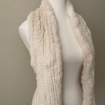 Anne Klein Rabbit Fur Scarf