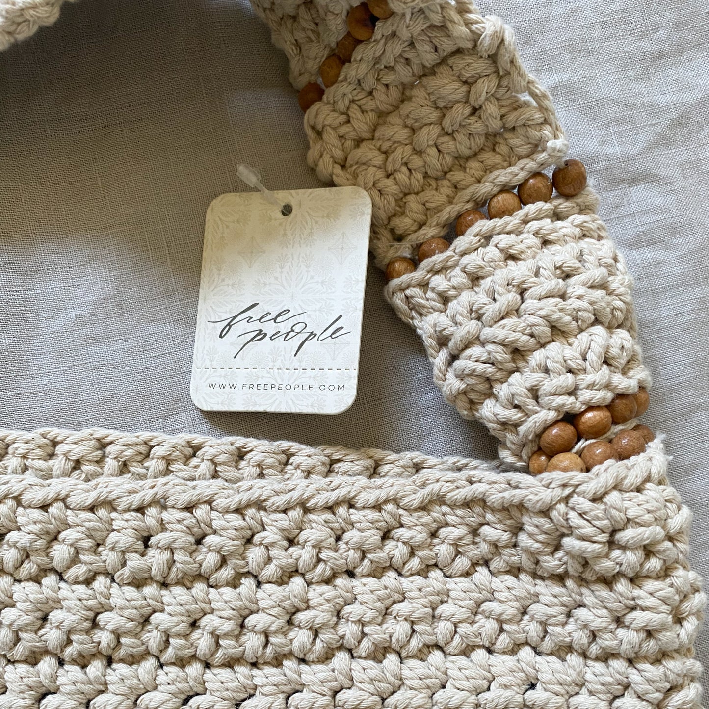 Free People Cotton Crochet 'Meet Me In Mallorca' Crossbody Bag