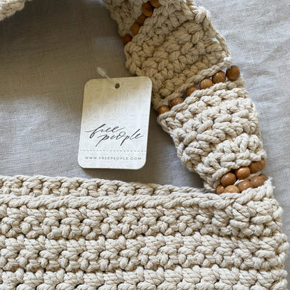 Free People Cotton Crochet 'Meet Me In Mallorca' Crossbody Bag