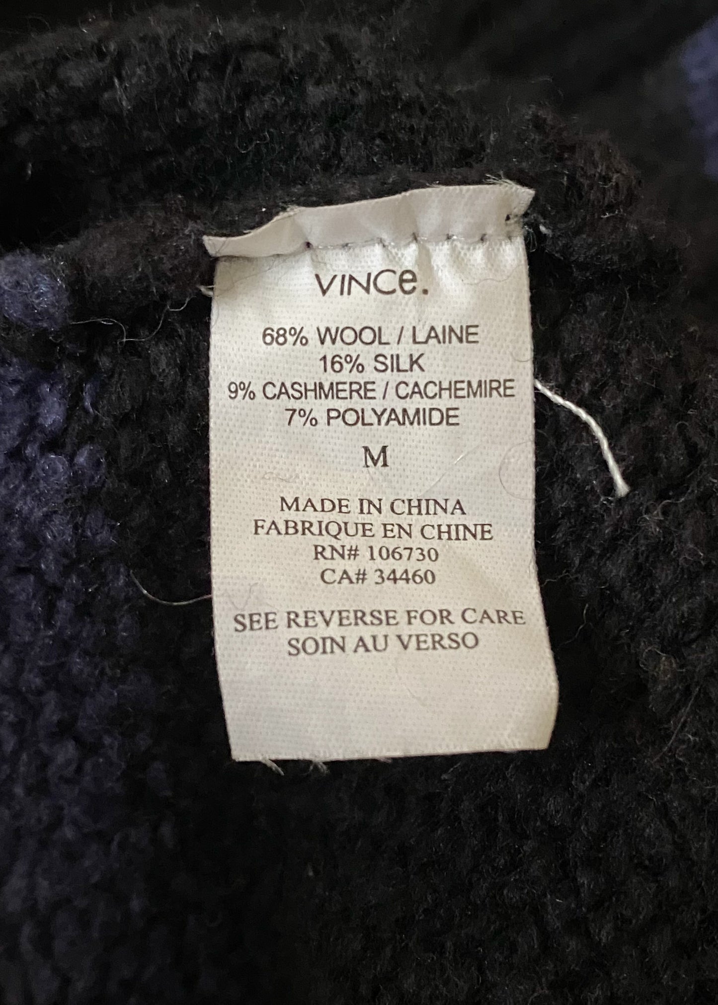 Vince Wool & Silk & Cashmere Sweater (M)