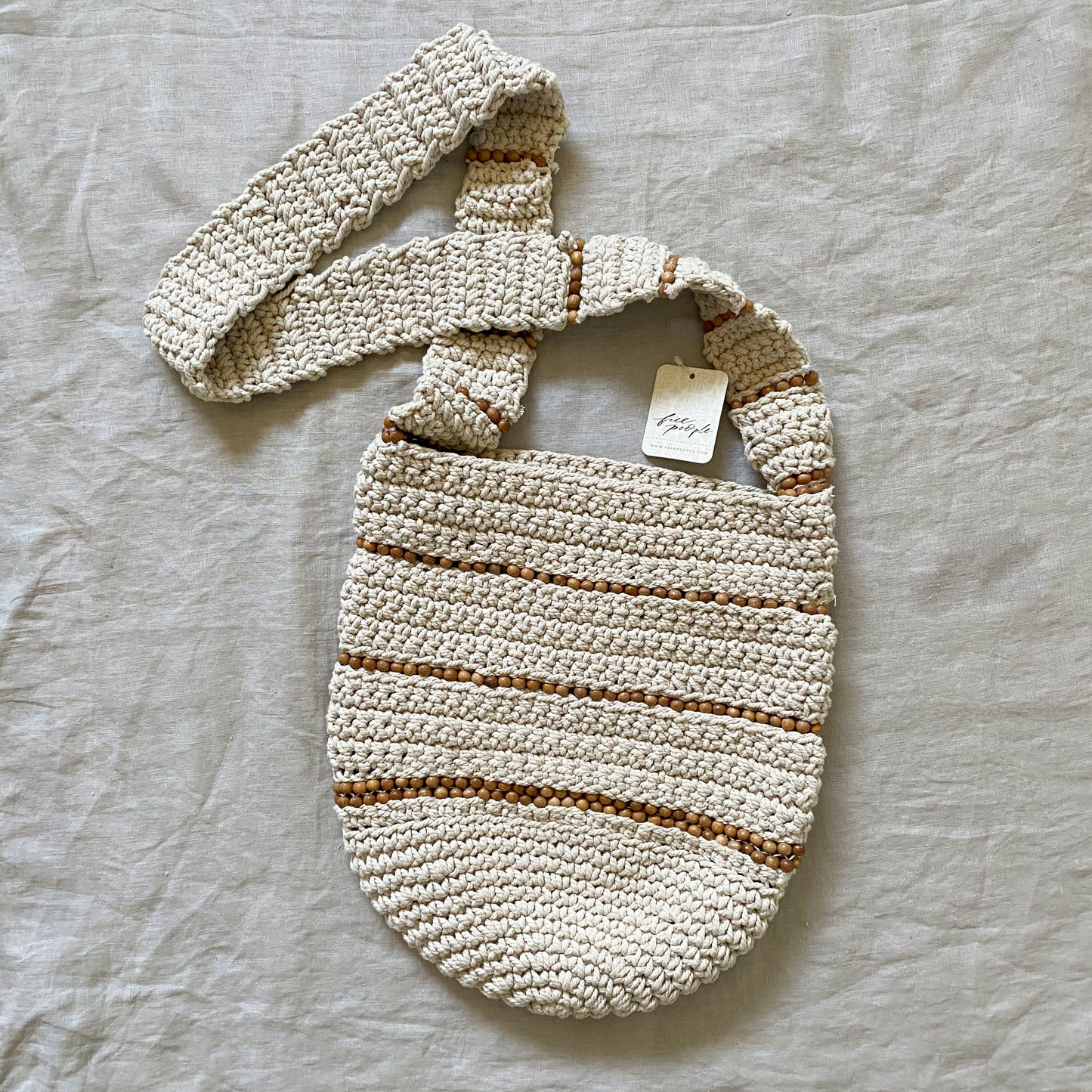 Free People Cotton Crochet 'Meet Me In Mallorca' Crossbody Bag