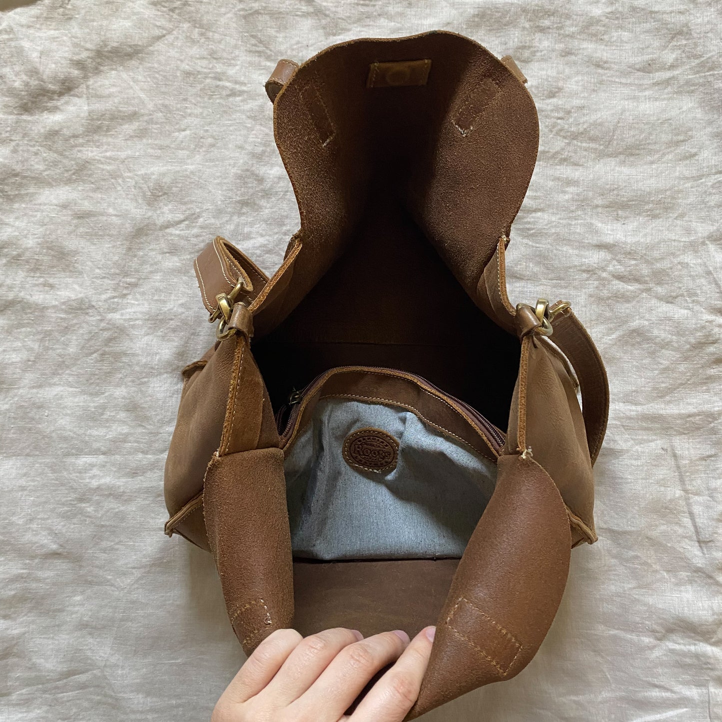 Roots Leather Bag