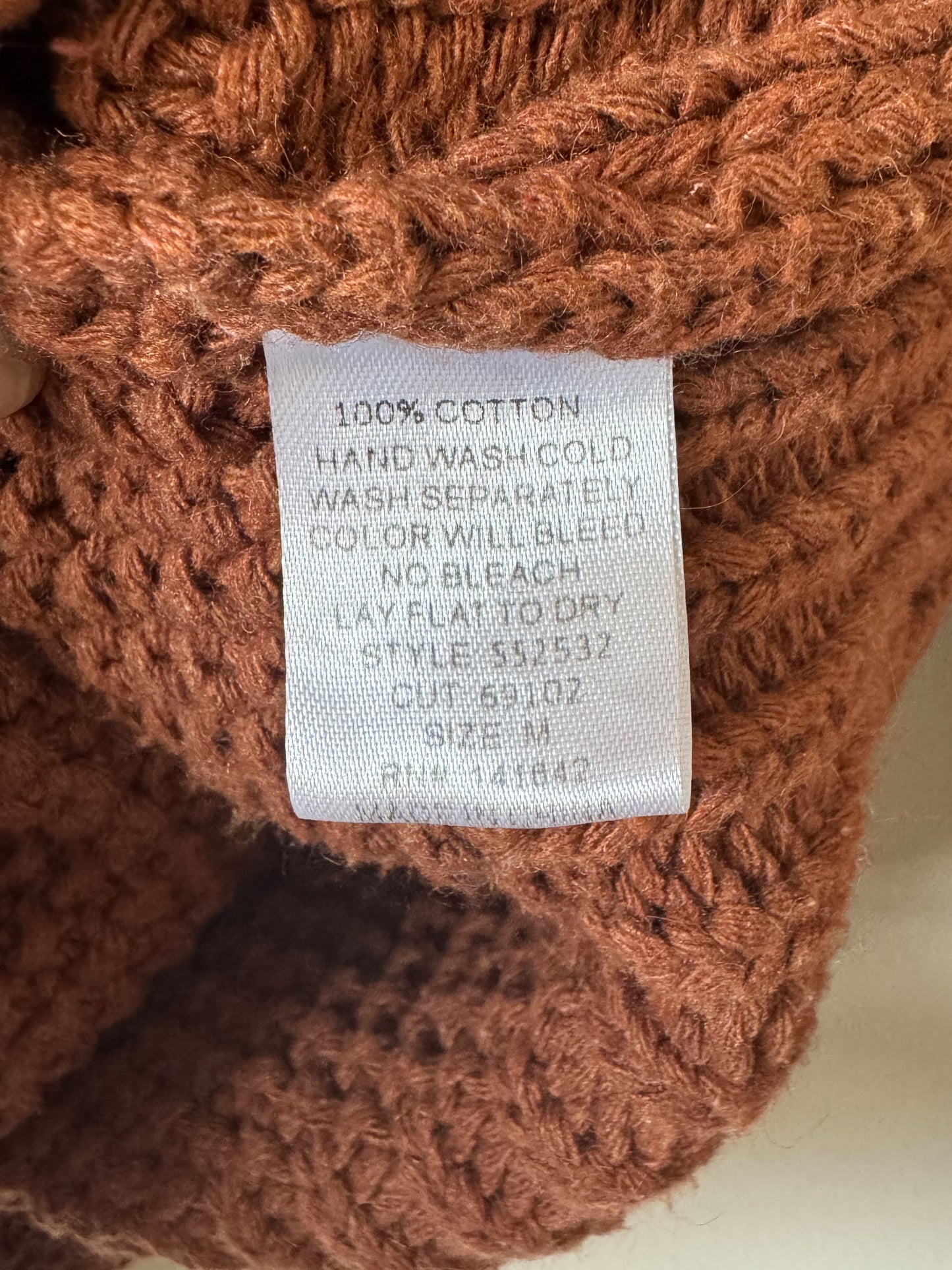 She + Sky Cotton Sweater (M)
