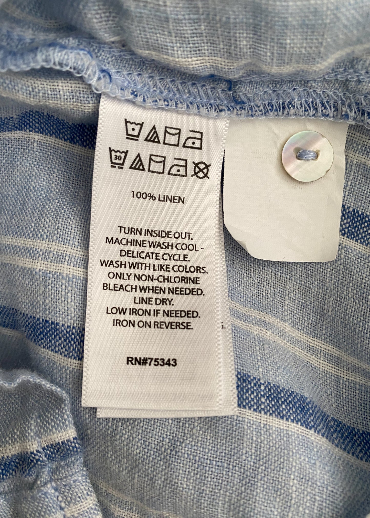Isaac Mizrahi Linen Top (L)