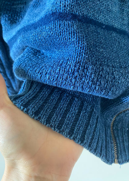 Blue Willi's Indigo Dyed Cotton Sweater (L)