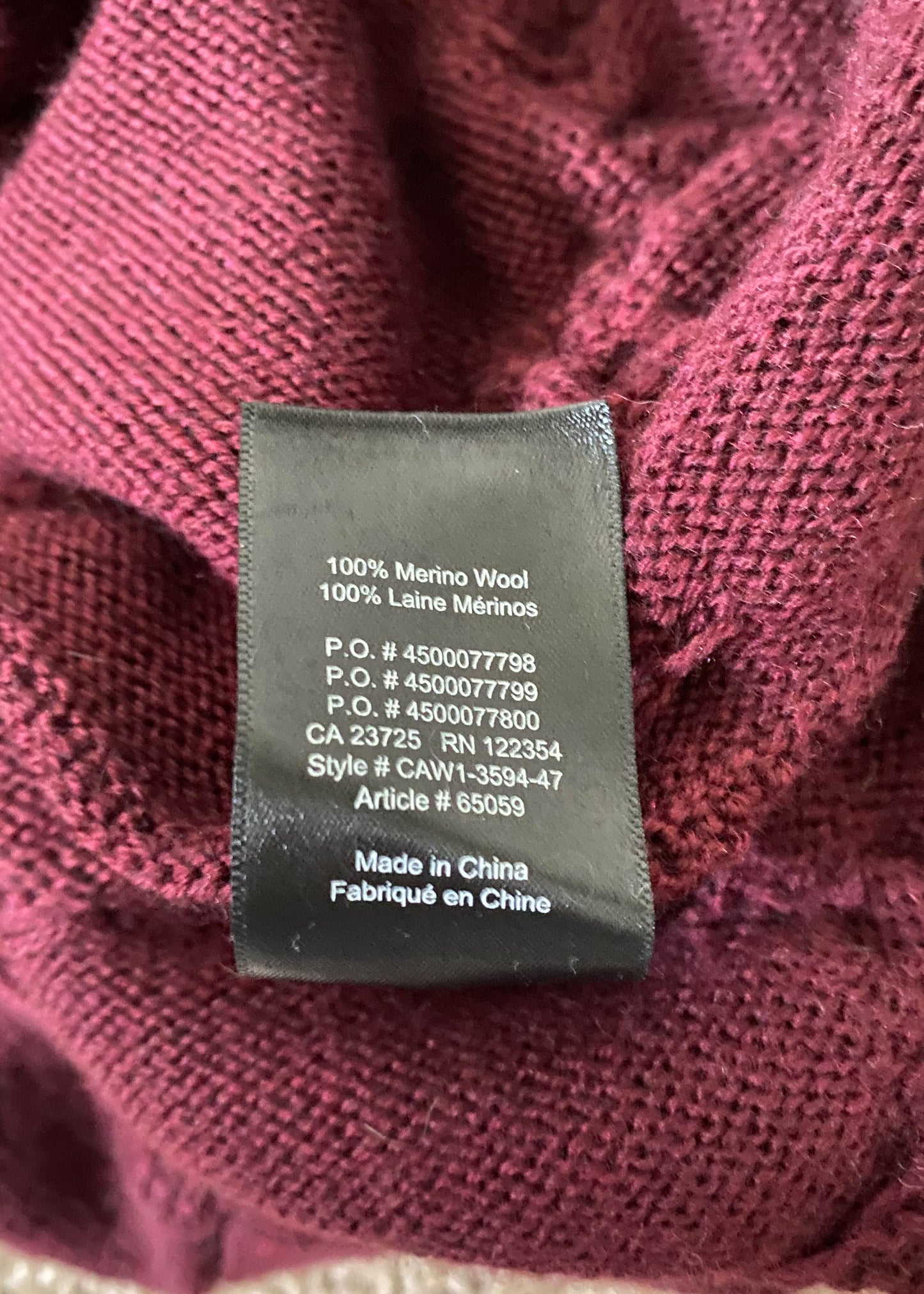 Babaton Merino Wool Sweater (S)
