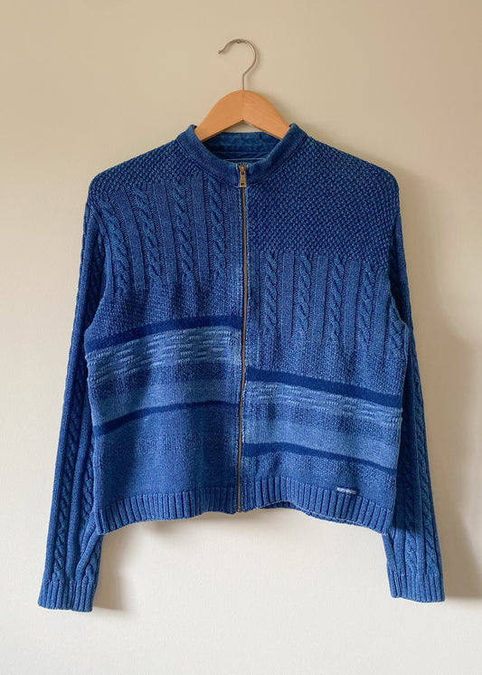Blue Willi's Indigo Dyed Cotton Sweater (L)