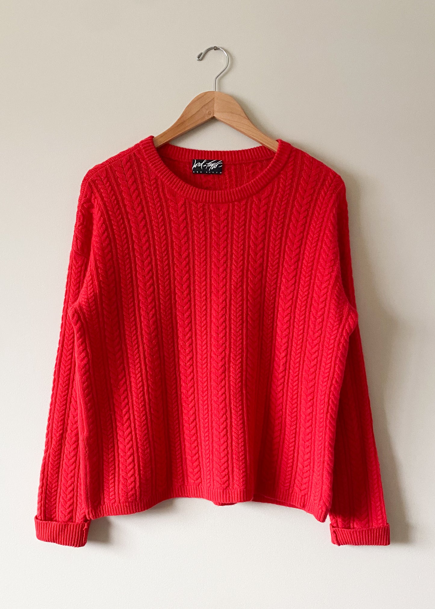 Lord & Taylor Wool & Cashmere Sweater (L)