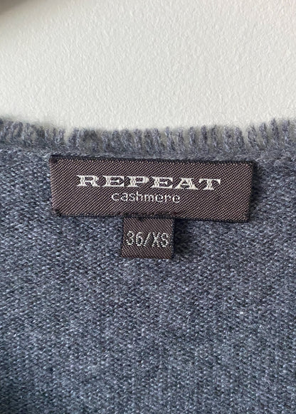 Repeat Cashmere Zippered Cardigan (XS)