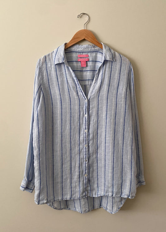 Isaac Mizrahi Linen Top (L)