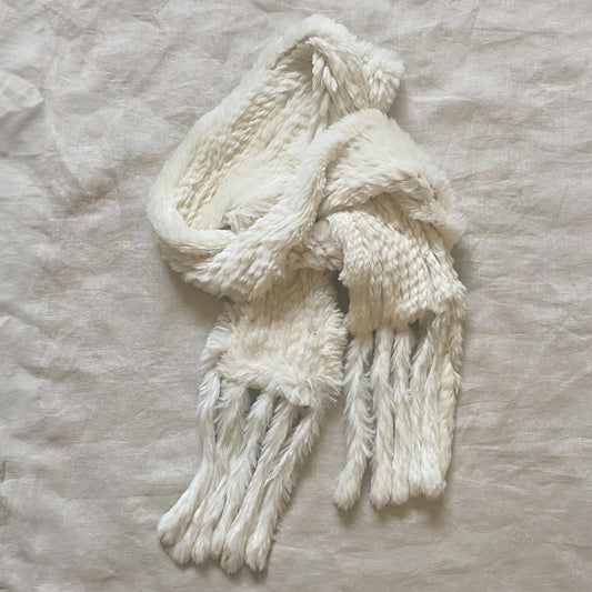 Anne Klein Rabbit Fur Scarf