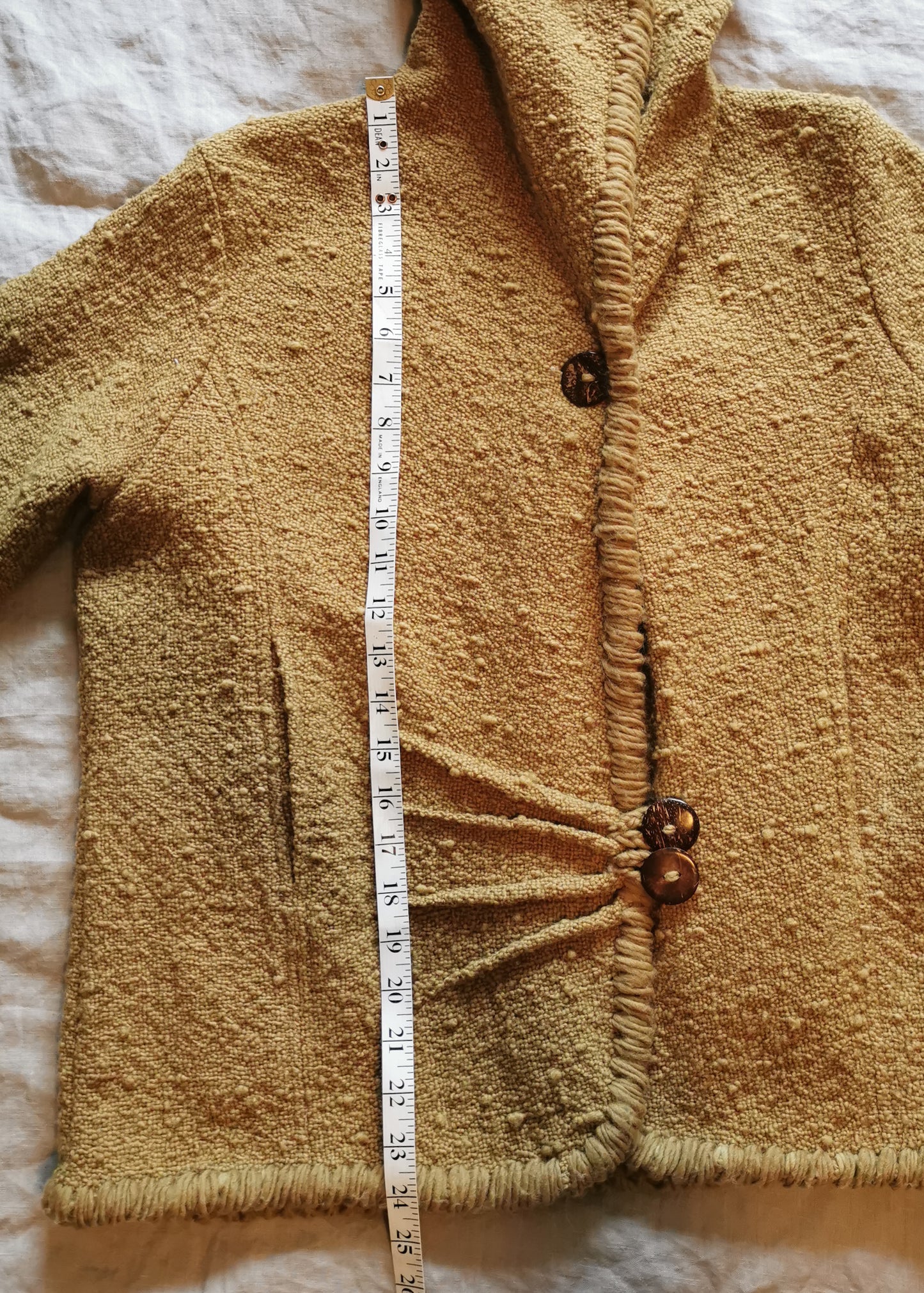 World Folk Art Wool Sweater Jacket (L)