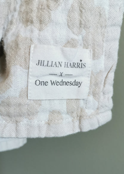Jillian Harris X One Wednesday Beige Leopard Blanket Scarf