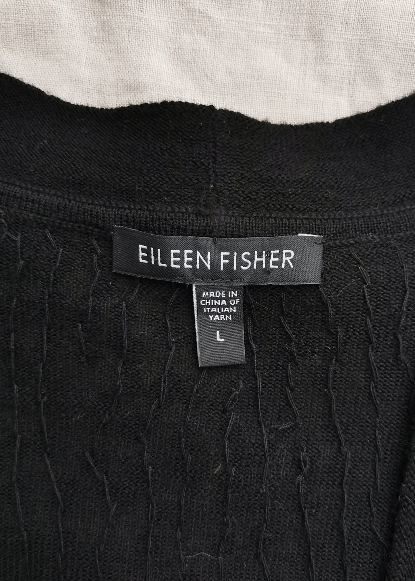 Eileen Fisher Merino Wool Cardigan (L)