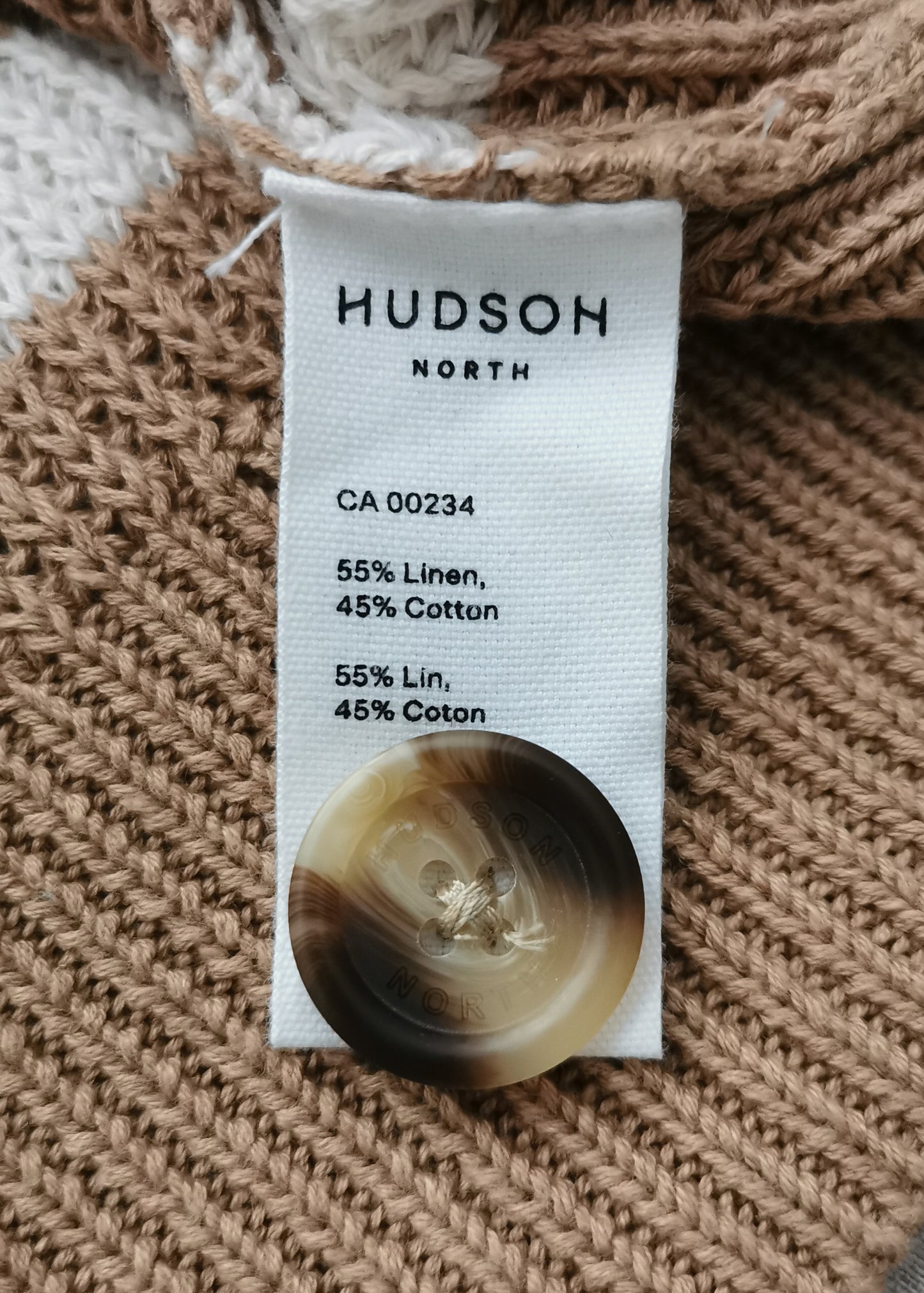 Hudson North Linen & Cotton Cardigan (L)