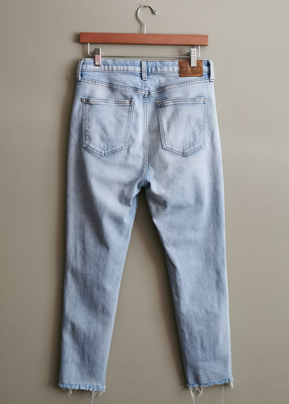Denim Forum The Yoko High Rise Slim Organic Cotton Jeans (30)