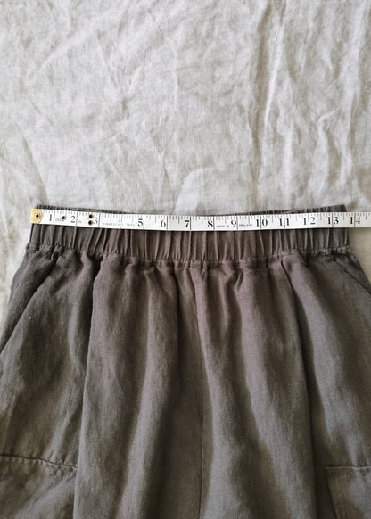 Ruti Linen Cargo Skirt Pants (S/M)
