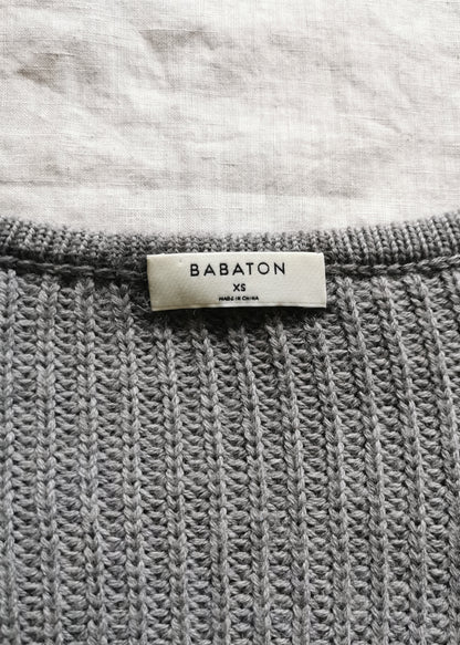 Babaton Merino Wool Valadon Balloon Sleeve Sweater (XS)