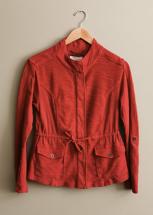 Anthropologie | Saturday Sunday Cotton Zipper Cardigan (M)