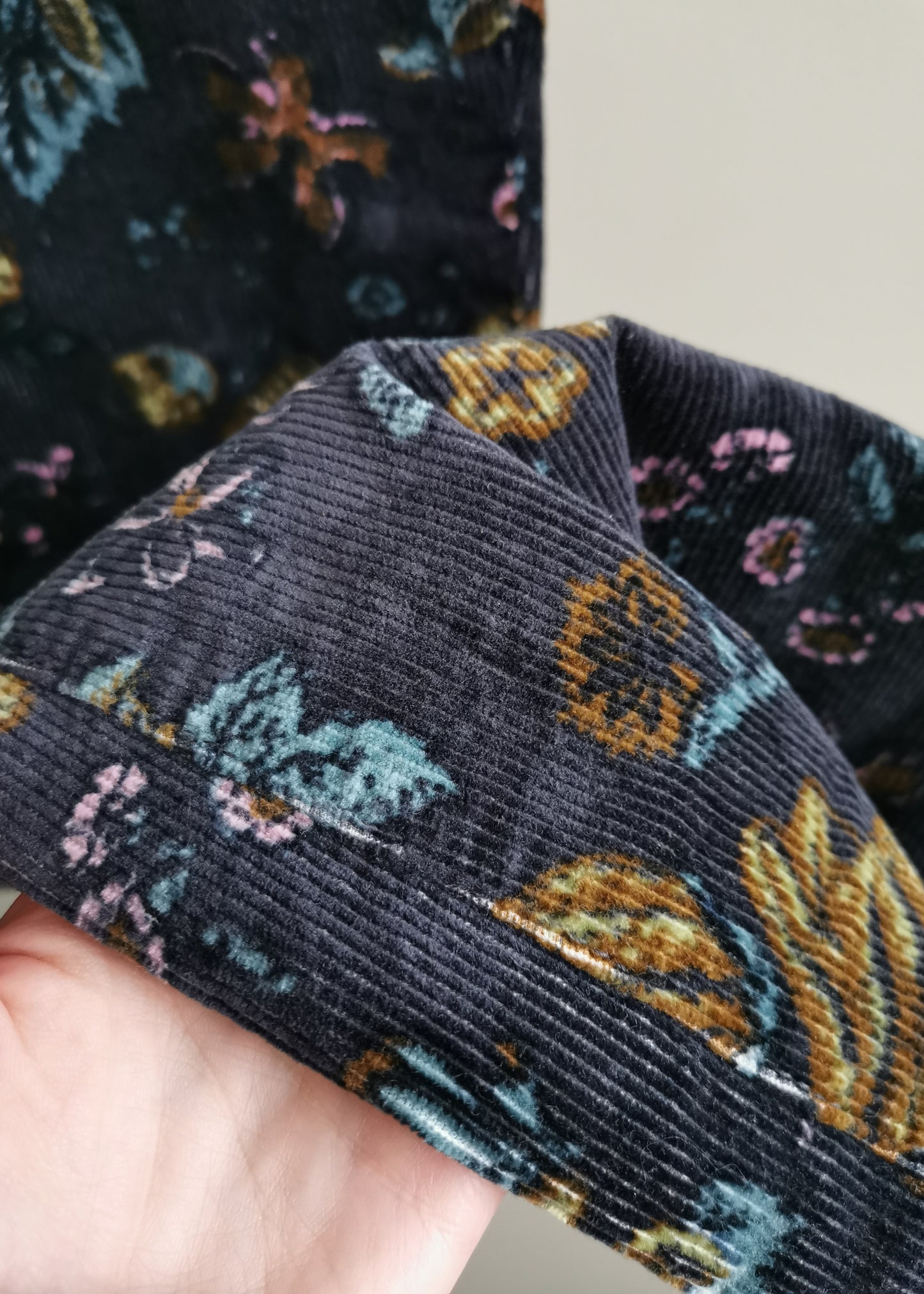 Anthropologie | Pilcro Cotton & Modal Icon Flare Corduroy Floral Pants (31)