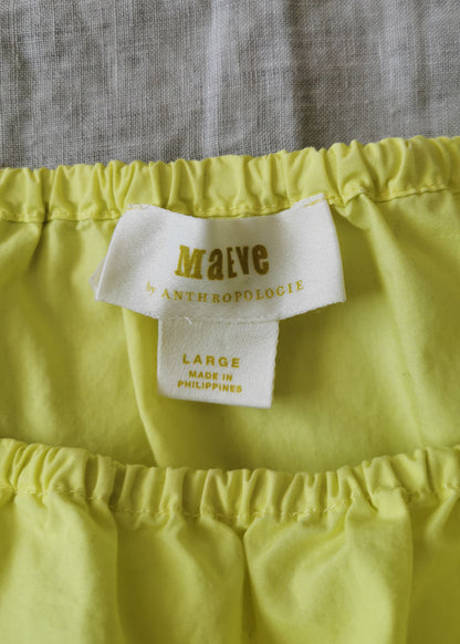 Maeve Organic Cotton Liora Ruched Sleeveless Blouse (L)