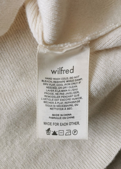 Wilfred Wool & Cotton Cropped Turtleneck Sweater (S)