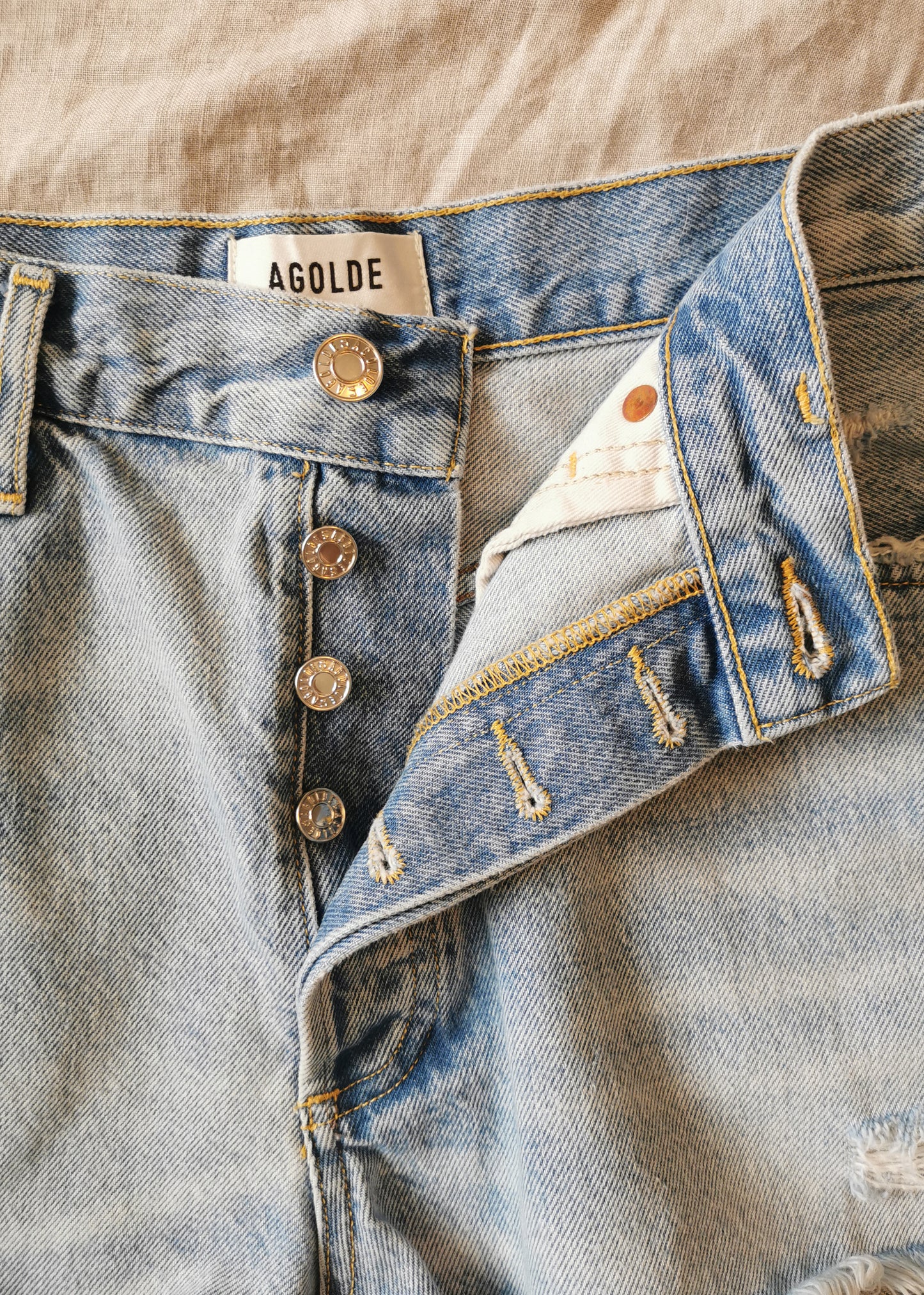 Agolde Cotton Jean Shorts (29)