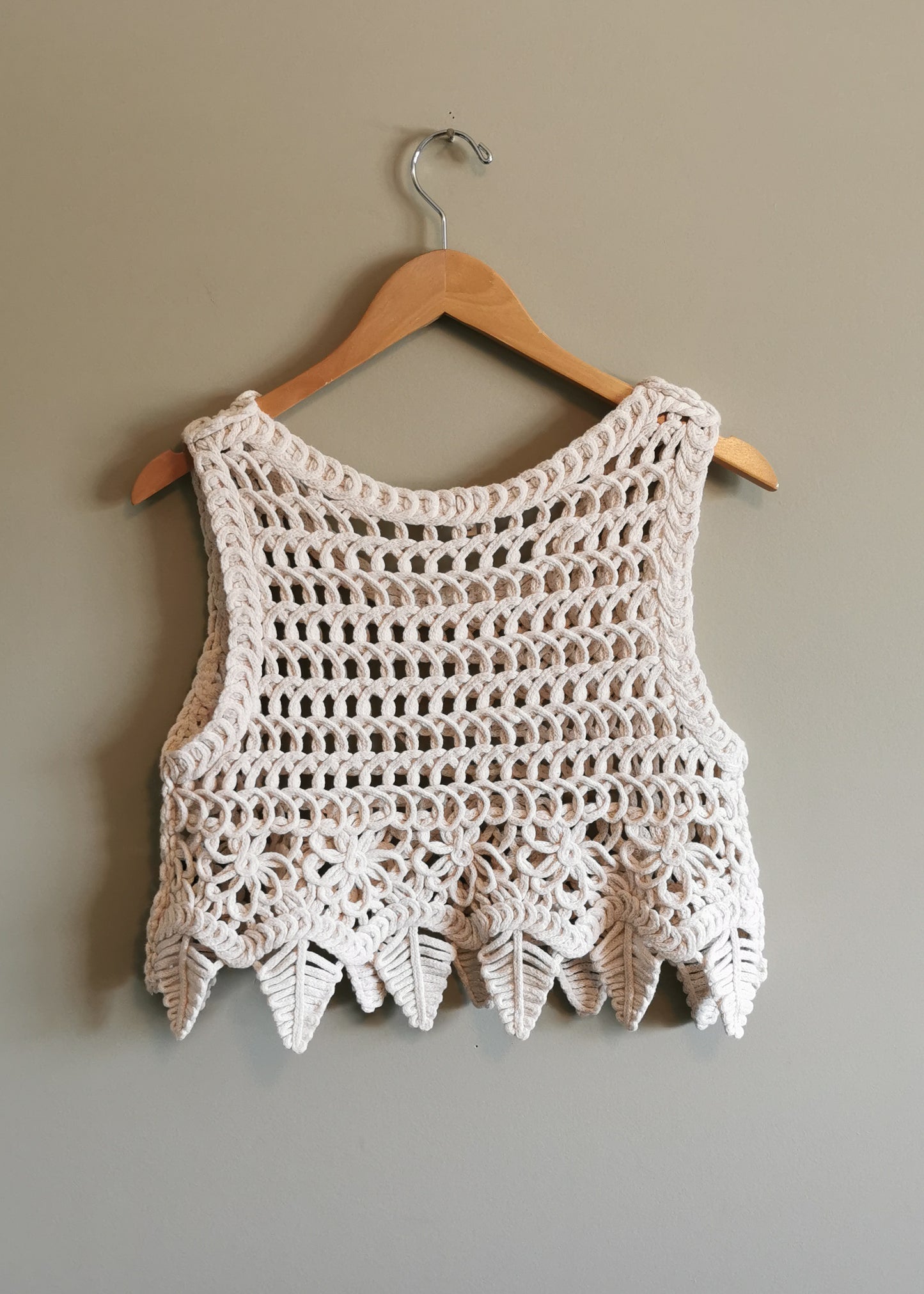 POL Cotton Crochet Style Crop Top (M/L)*