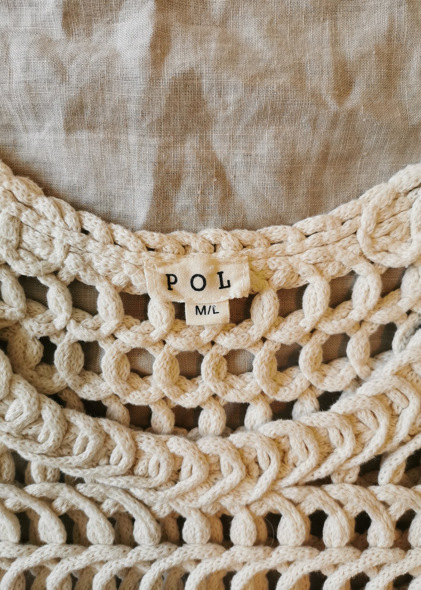 POL Cotton Crochet Style Crop Top (M/L)*