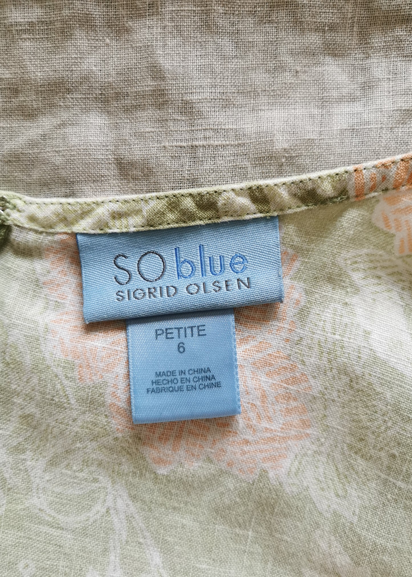 Sigrid Olsen Linen Dress (6 Petite)