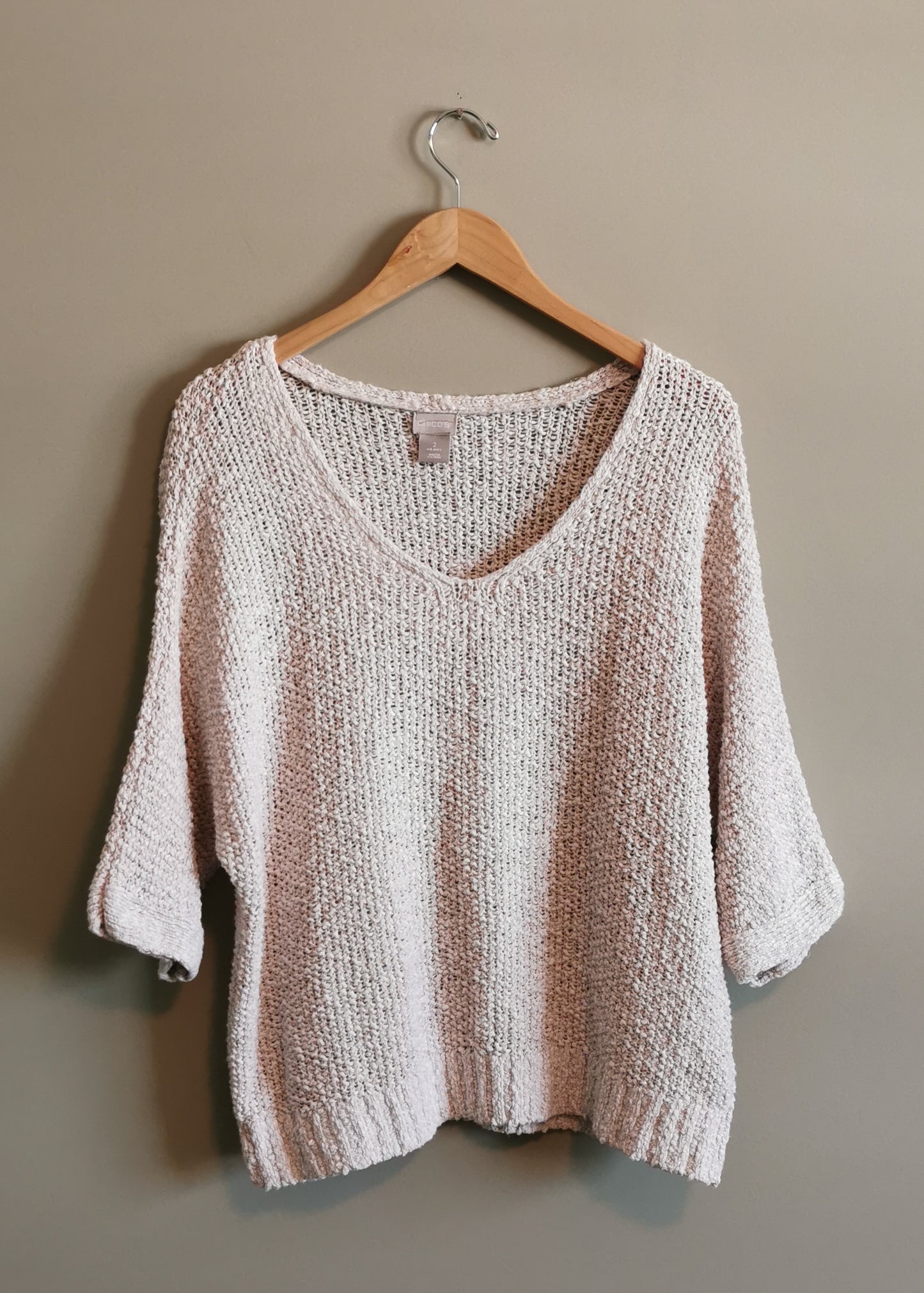 Chico's Cotton & Linen Top (L)