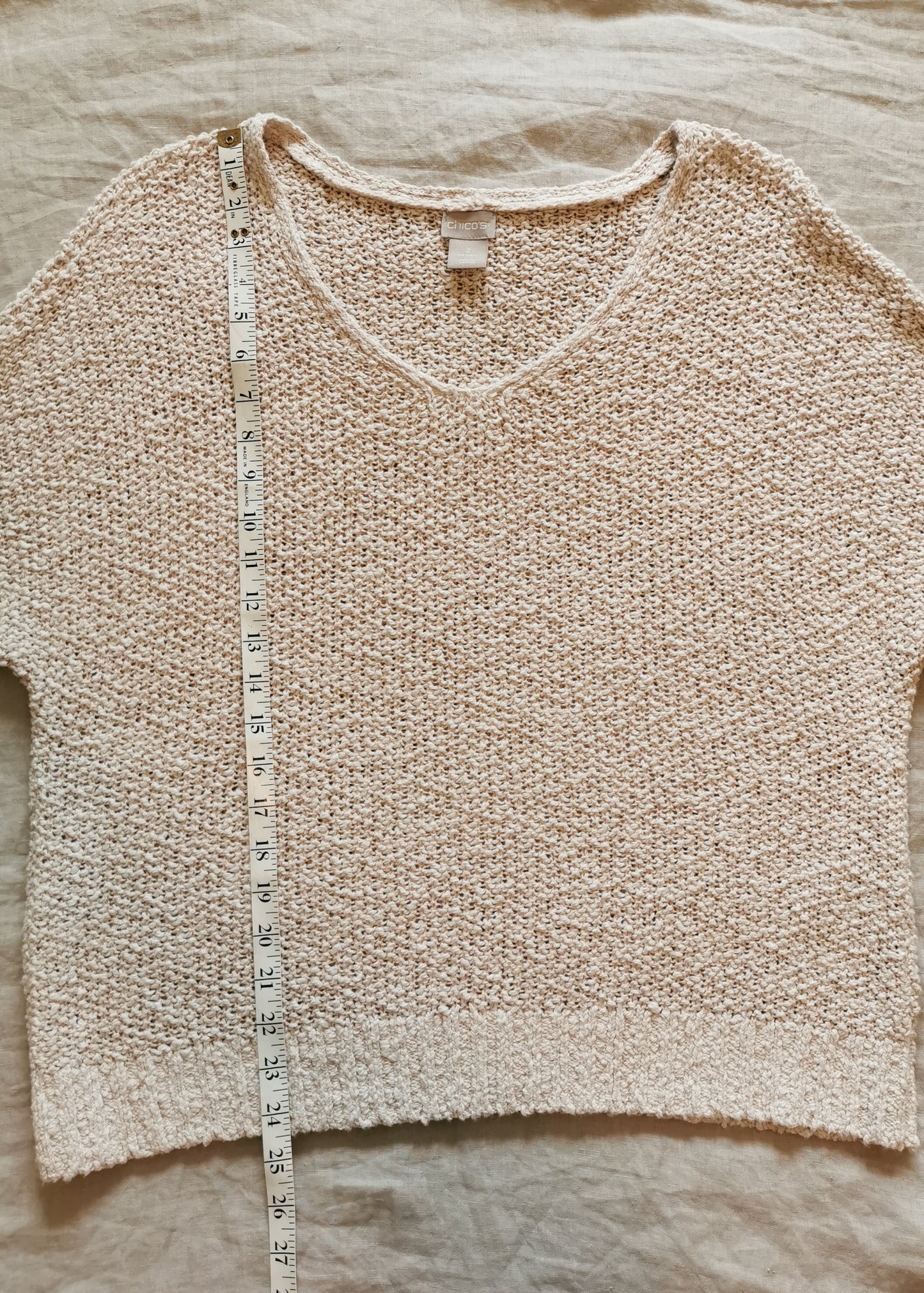 Chico's Cotton & Linen Top (L)