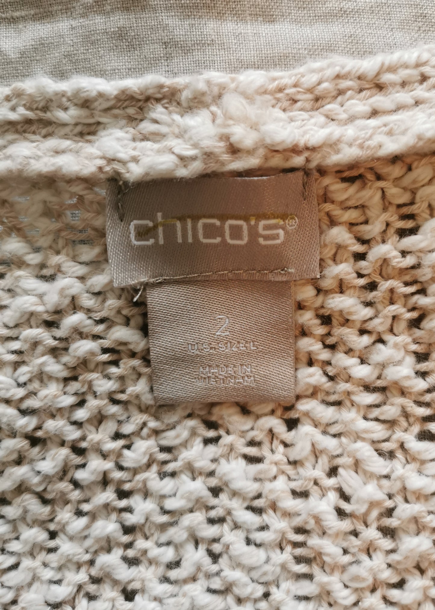 Chico's Cotton & Linen Top (L)