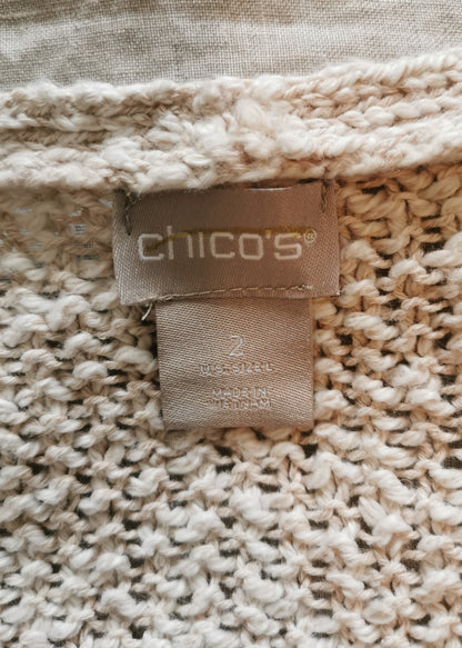 Chico's Cotton & Linen Top (L)