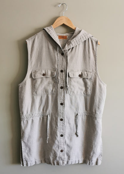 Higher State Linen Vest (XL)