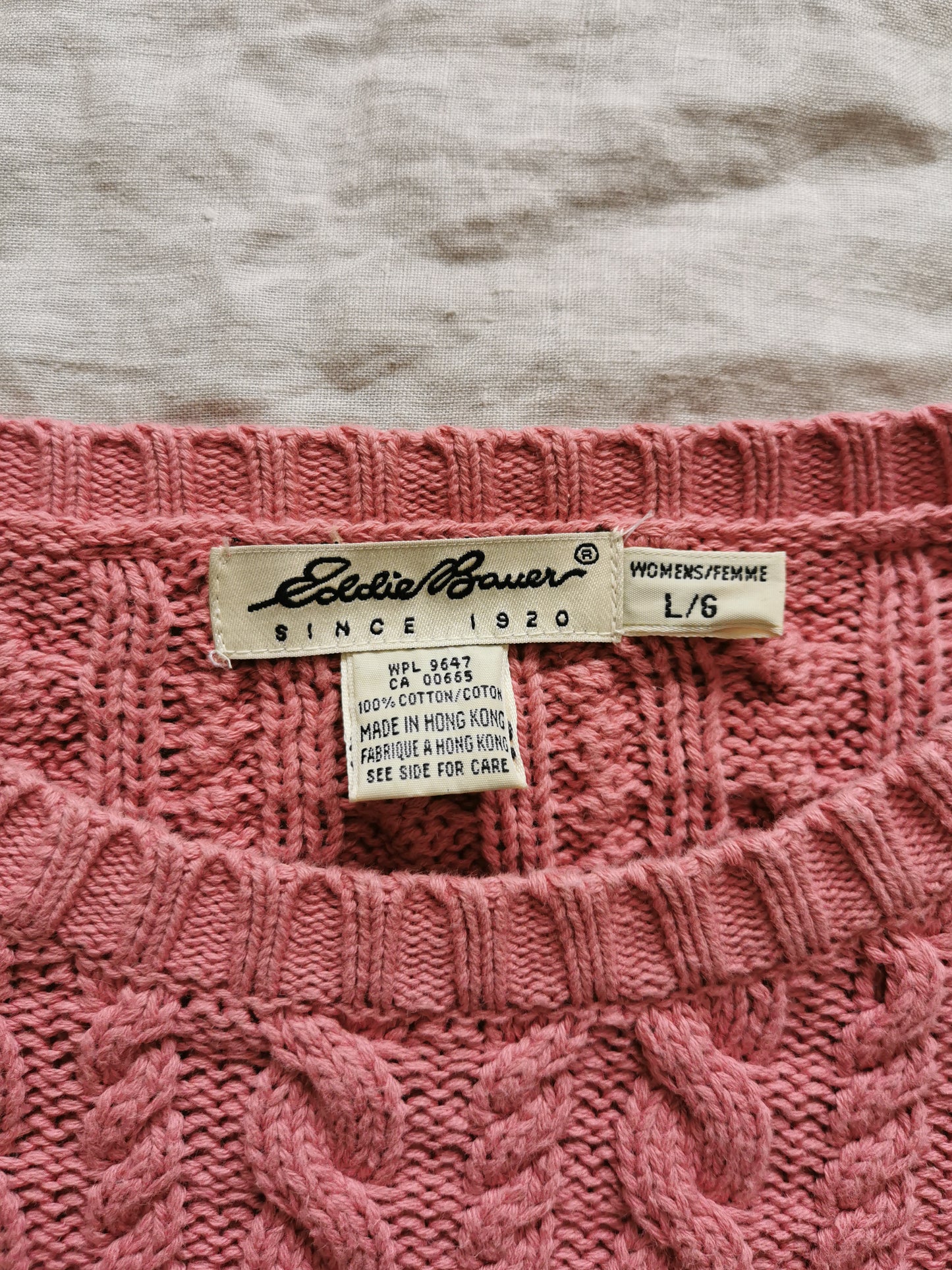 Eddie Bauer Cotton Sweater (L)