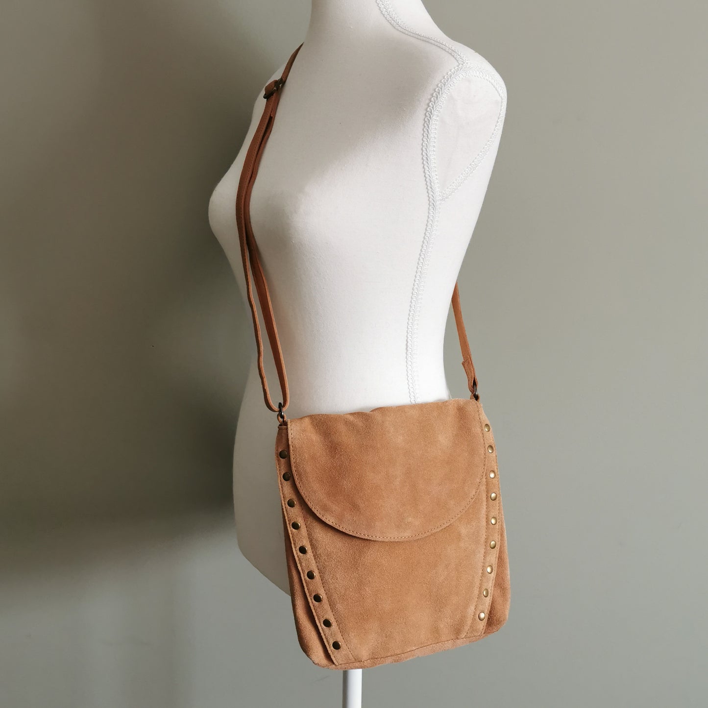 Day & Mood Halle Suede Leather Crossbody Bag