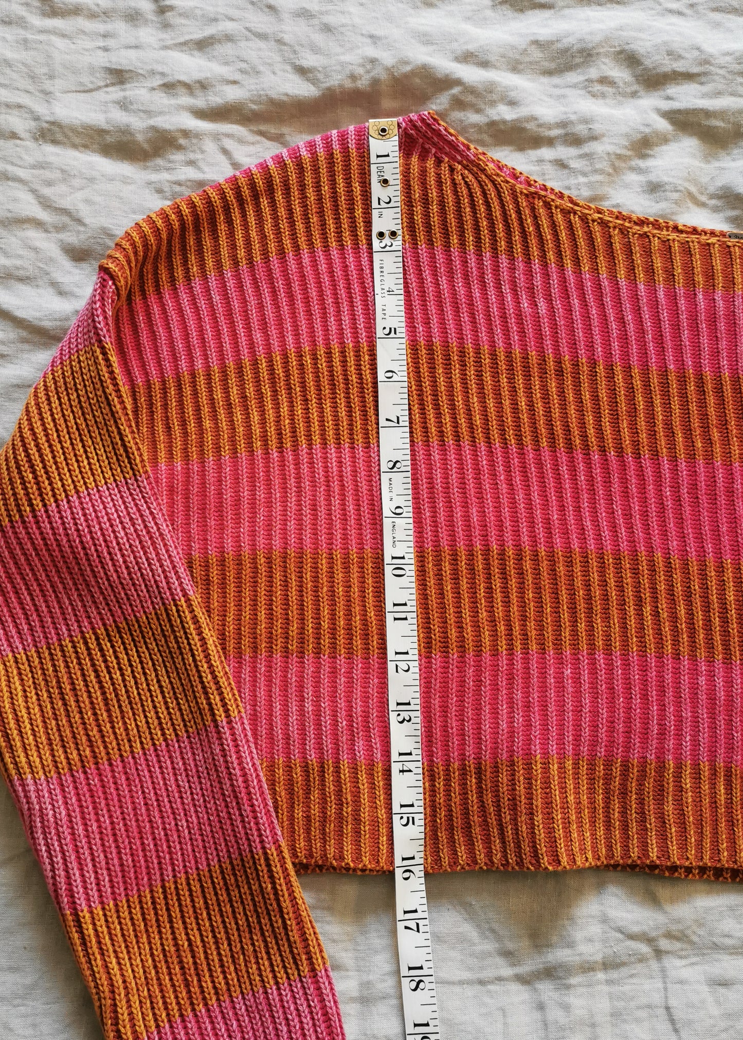 Free People "Just My Stripe Pullover" Cotton Sweater (XS)