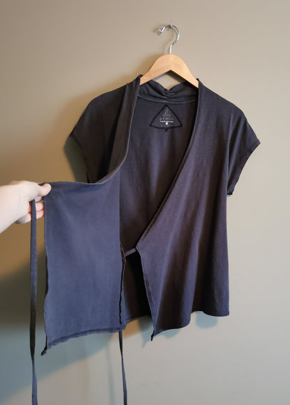 Prana Hemp & Organic Cotton Wrap Top (S)