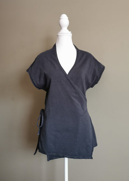 Prana Hemp & Organic Cotton Wrap Top (S)